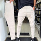 Męskie spodnie slim fit w jednolitym kolorze