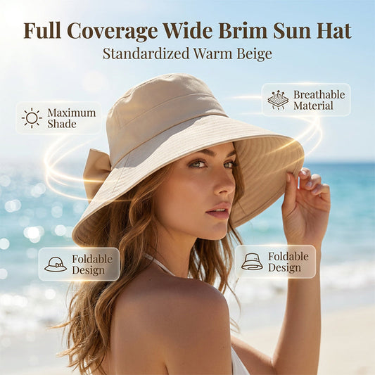🎀50% OFF – OSTATNI DZIEŃ! Kapelusz z kokardą i szerokim rondem – blokuje promienie UV, wygląda elegancko. Pasuje do każdej letniej stylizacji! 👒💖👒